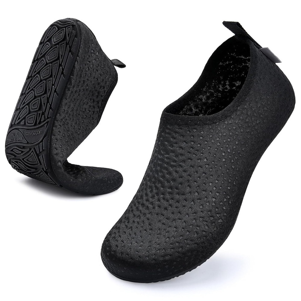 Watelves Barefoot Quick-Dry Water Shoes Aqua Socks Black Beach‎ Swim Surf Yoga
